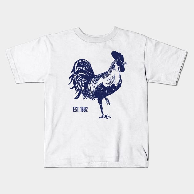 Cockerel Est. 1882 Kids T-Shirt by Footscore